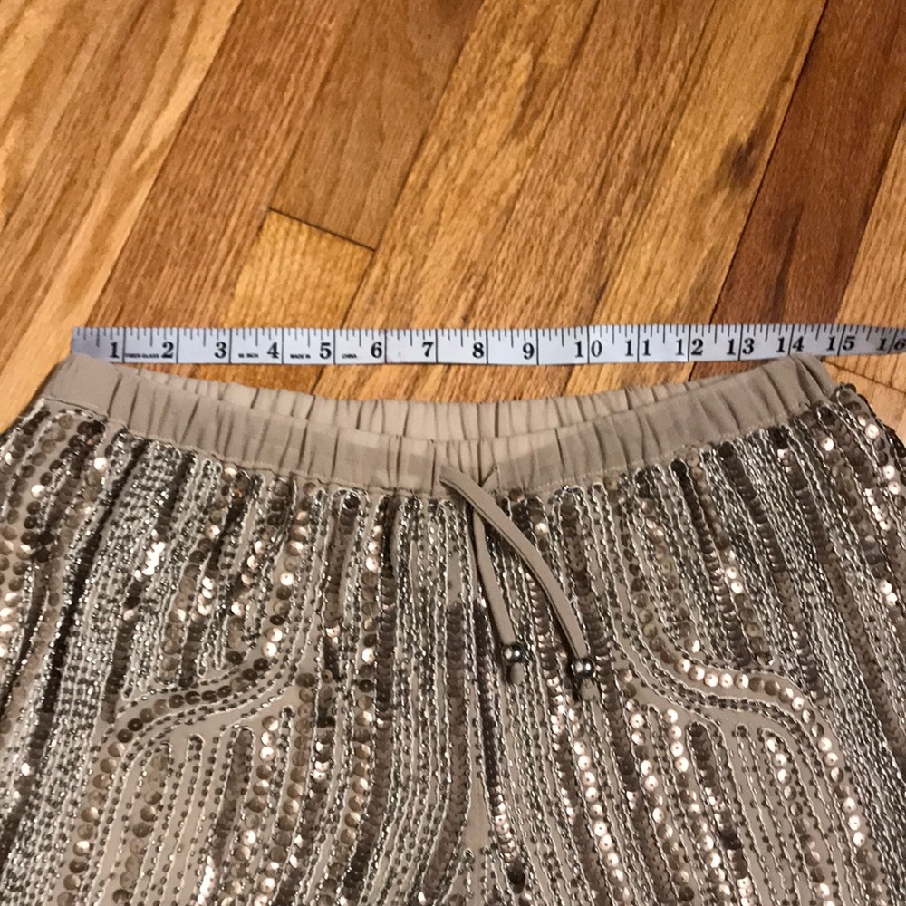 👹Meghan Los Angeles Sequins Embellished Fashion Evening Club flashy Sz L glam - Picture 4 of 6